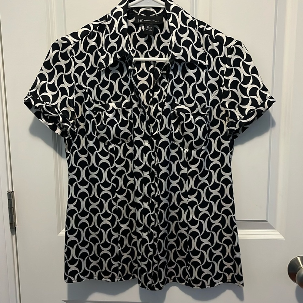 INC silk blouse